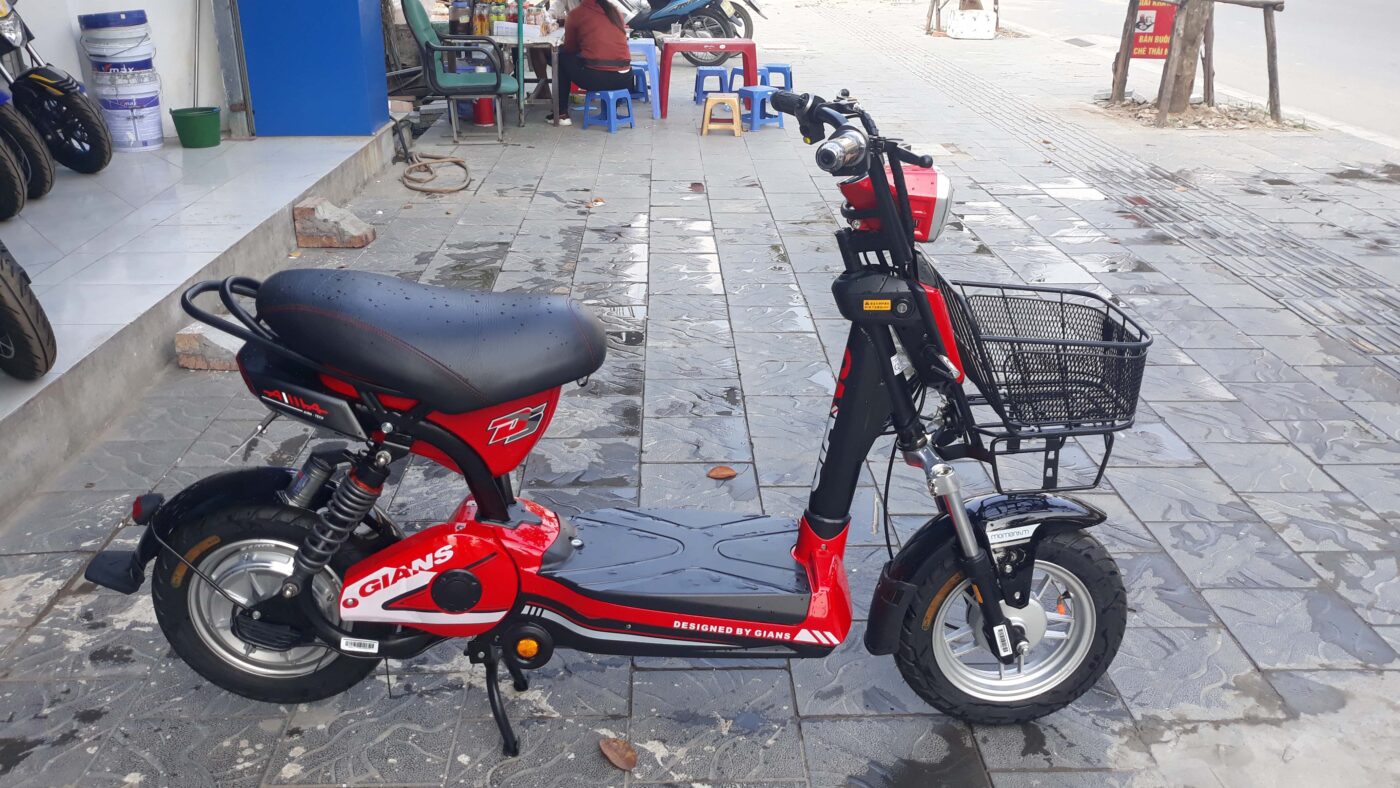 xe đạp điện gian m133 aima ds màu đỏ