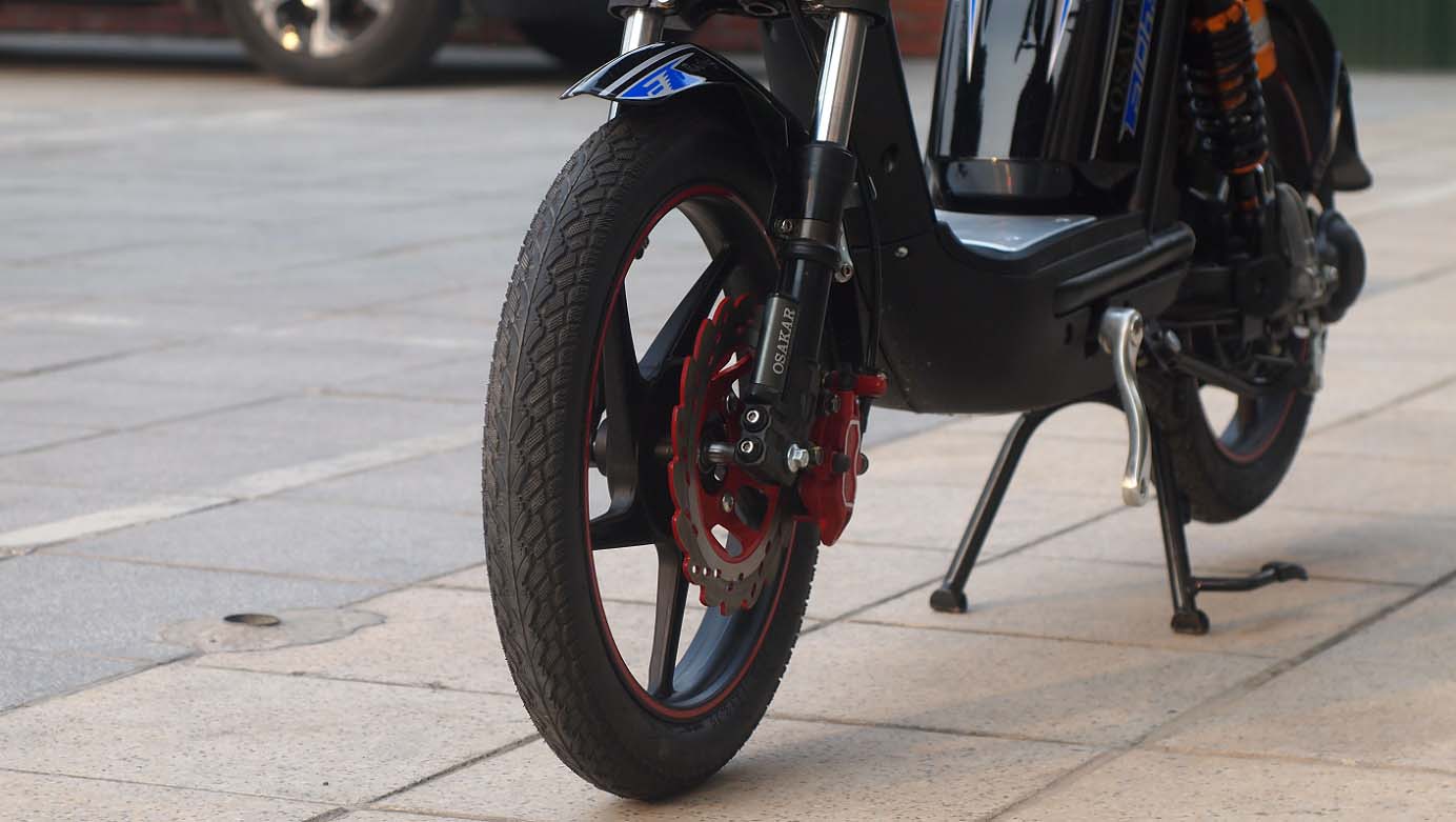 bánh trước xe đạp điện Alpha Osakar