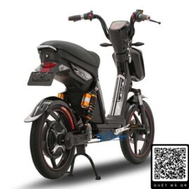 xe đạp điện Alpha Osakar đen bạc