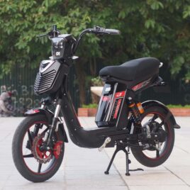 xe đạp điện Alpha Osakar đen đỏ