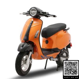 xe máy điện vespa nispa sv osakar màu cam đen